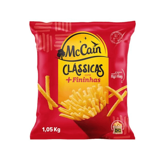Batata Pré-Frita Fininha Congelada McCain Clássicas Pacote 1kg