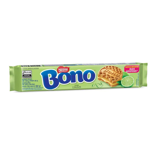 Biscoito Recheado Bono Limao 90g