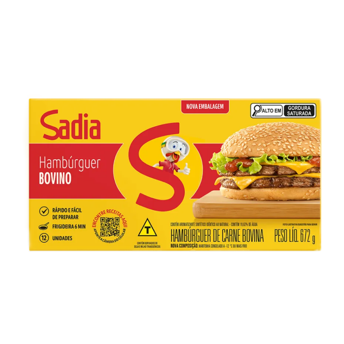 Hambúrguer Bovino 672g