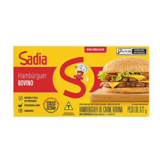 Hambúrguer Bovino 672g