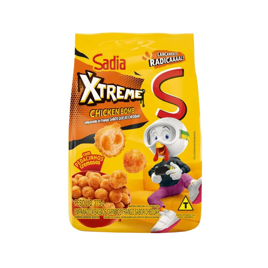 Empanado de Frango Queijo Cheddar Sadia Xtreme Chicken Bomb Pacote 275g