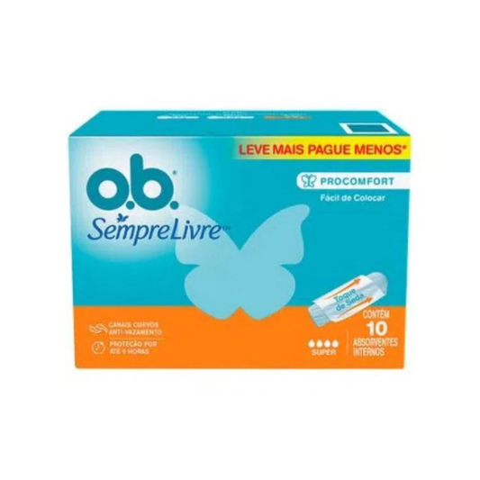 Absorvente Interno O.B Sempre Livre Procomfort Super 10un