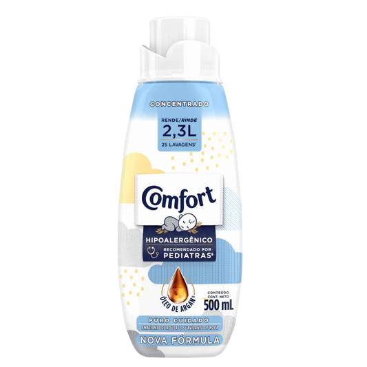 Amaciante de Roupa Concentrado Puro Cuidado Comfort Frasco 500ml