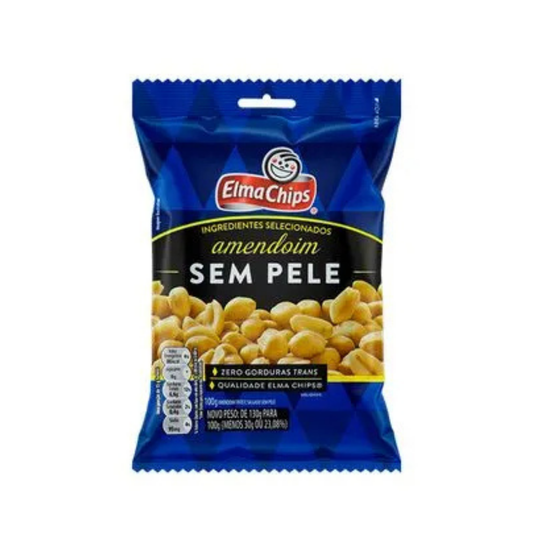Amendoim Salgado Sem Pele Elma Chips 100g