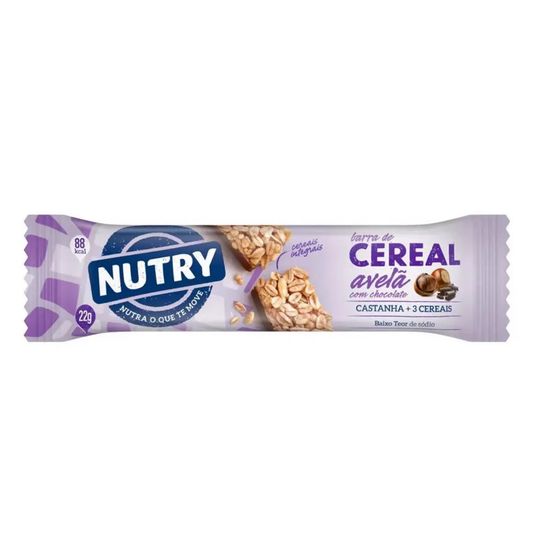 Barra de Cereal Avelã com Chocolate Nutry 22g