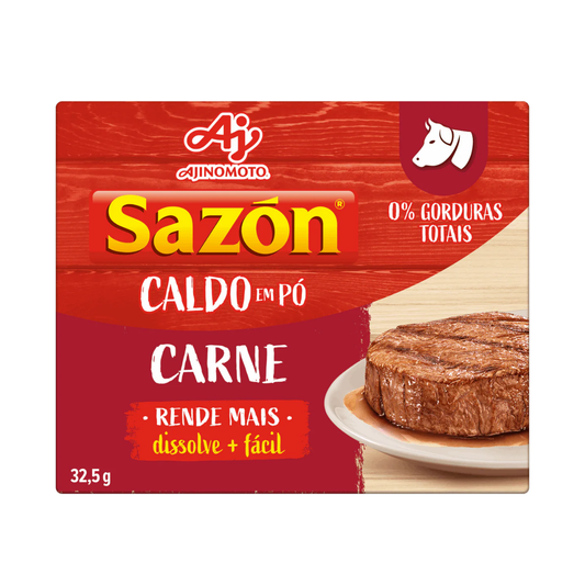 Caldo Pó Carne Sazón Caixa 32,5g