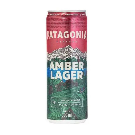 Cerveja Amber Lager Sleek Patagonia Lata 350ml