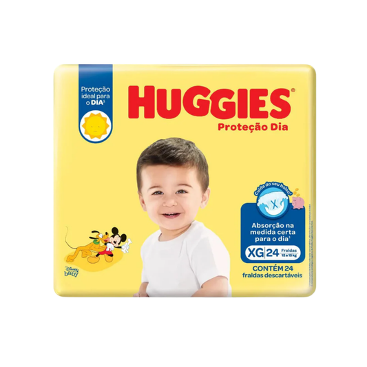 Fralda Huggies Proteção Jumbo Dia 24 unidades