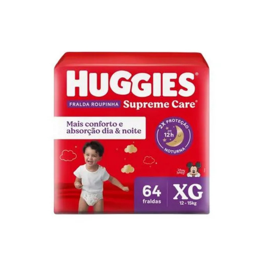 Fralda Huggies Roupinha Supreme Care XG 64 Unidades