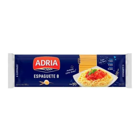 Macarrão de Sêmola com Ovos Espaguete 8 Adria 500g