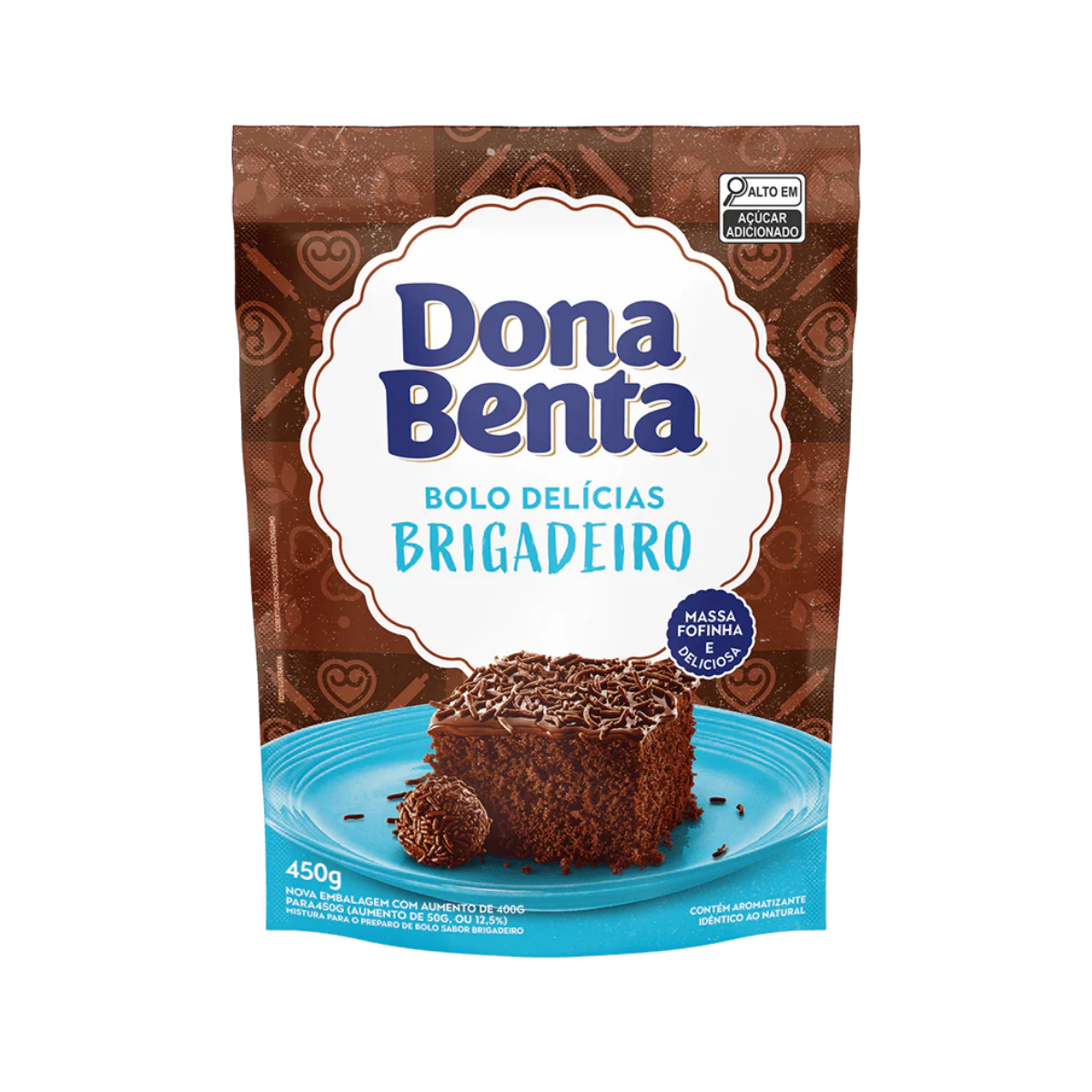 Mistura Bolo Dona Benta Brigadeiro 450g