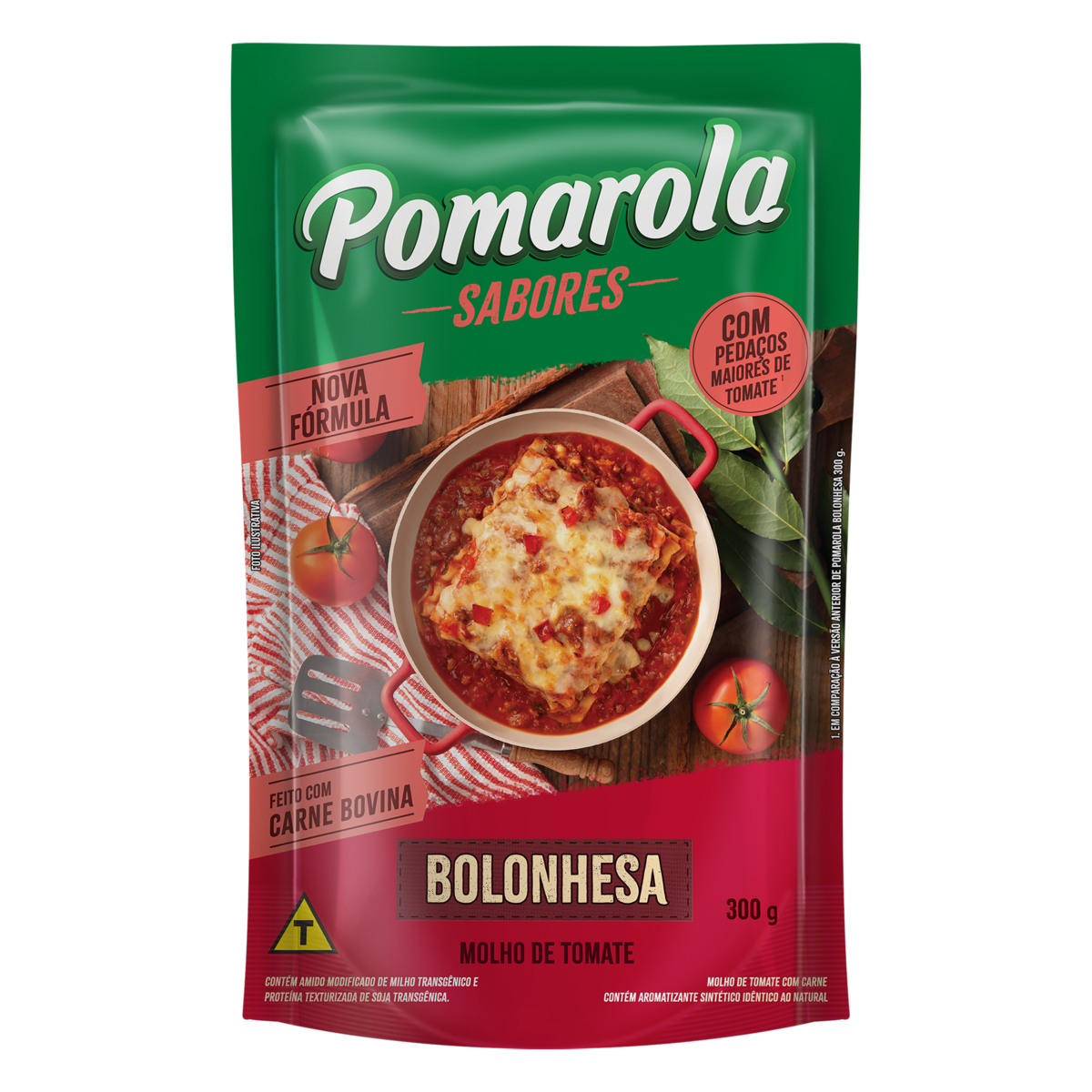 Molho de Tomate Bolonhesa Pomarola Sachê 300g