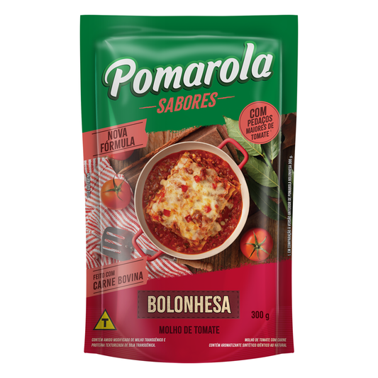 Molho de Tomate Bolonhesa Pomarola Sachê 300g