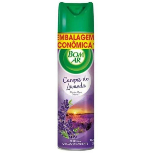 Bom Ar Odorizador de Ambiente Aerosol Lavanda com 360ml