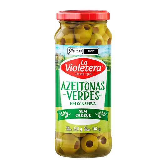 Azeitona Verde sem Caroço La Violetera 160g