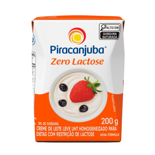 Creme de leite zero lactose Piracanjuba 200g