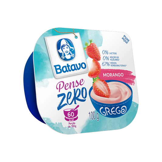 Iogurte Grego Pense Zer Mor Batavo  Resfriado 100g