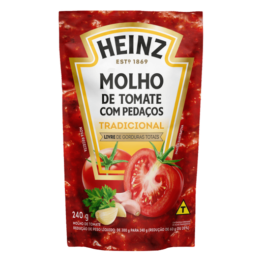 Molho Tomate Heinz Tradicional Sachê 240g