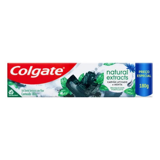 Pasta de dentes Colgate Natural Extracts Carvão Ativado Menta em gel 180g
