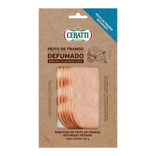 Peito de Frango Defumado Fatiado Ceratti 100g