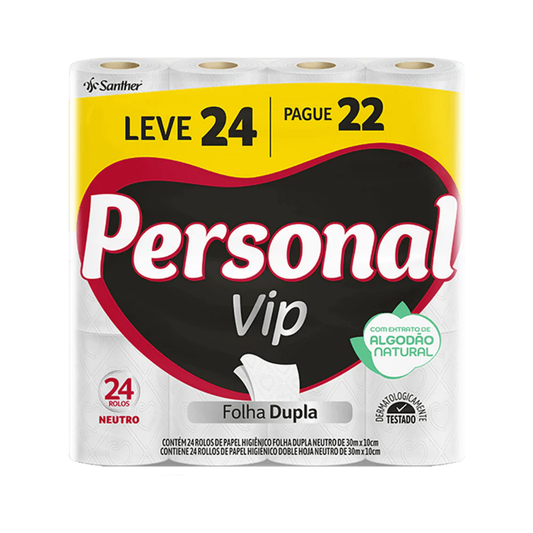 Personal Papel Higiênico Vip Folha Tripla 24 Rolos