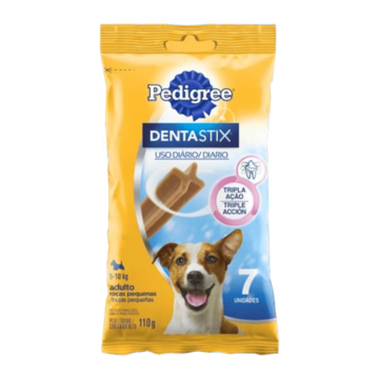 Petisco Pedigree Dentastix Cuidado Oral Para Cães Adultos Raças Pequenas 7un