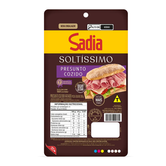 Presunto Fatiado Sadia Soltíssimo 200g