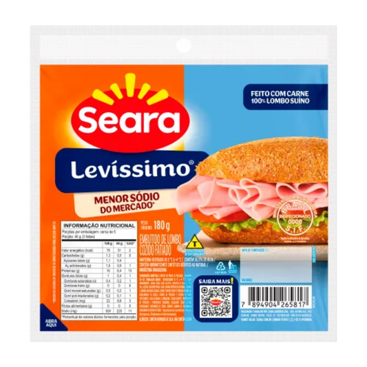Presunto Levíssimo Fatiado Seara 180g