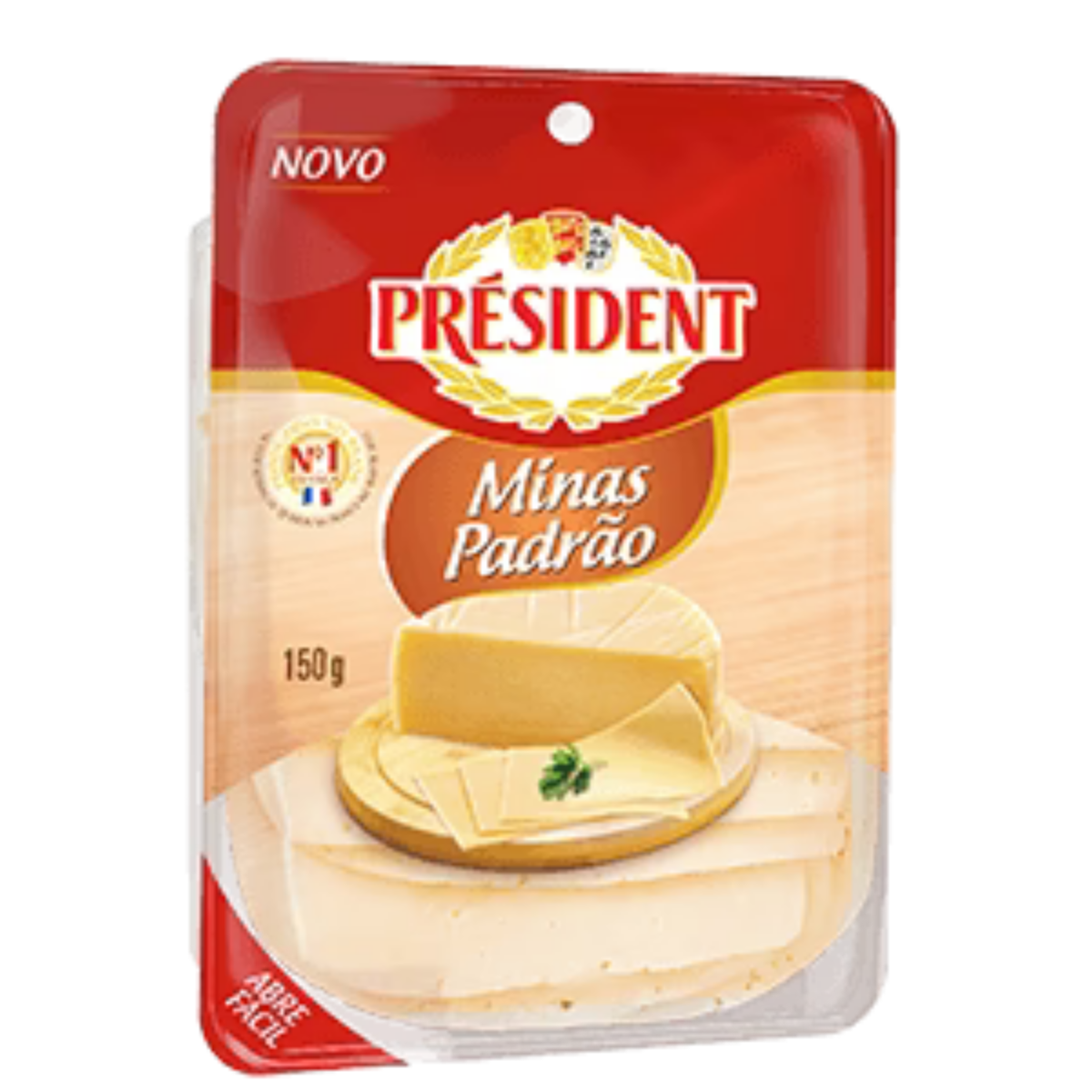 Queijo Minas Padrão Fatiado President 150g