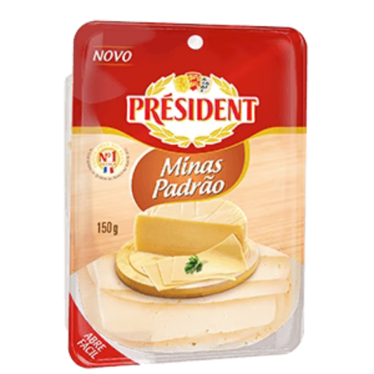 Queijo Minas Padrão Fatiado President 150g