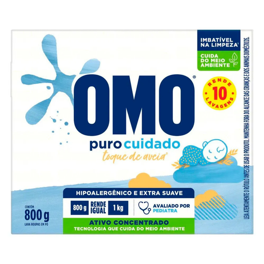 Sabão em Pó Omo Puro Cuidado 800g
