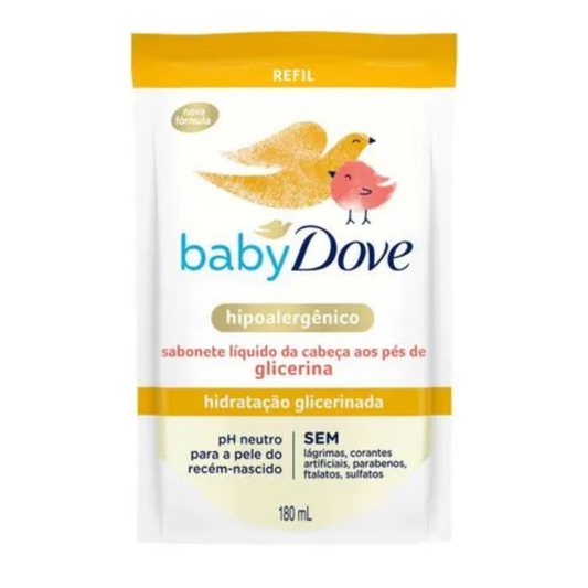 Sabonete Líquido Dove Baby Hidratação Glicerinada Refil 180ml