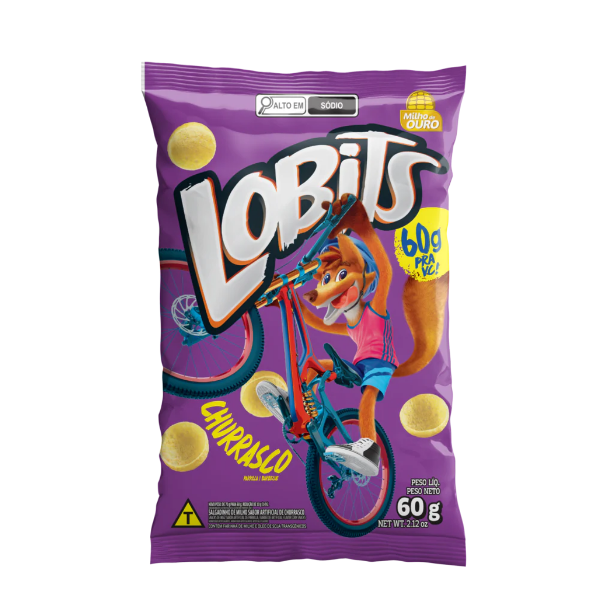 Salgadinhos Lobits Churrasco 60g
