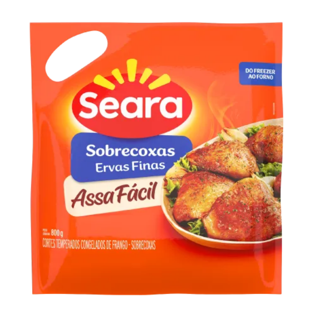 Sobrecoxa Ervas Finas Temperada e Congelada 800g