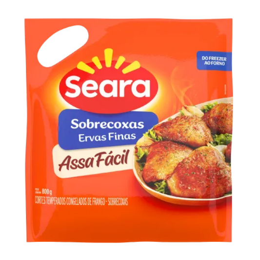 Sobrecoxa Ervas Finas Temperada e Congelada 800g