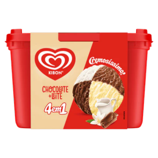 Sorvete 4 em 1 Chocoleite Cremosíssimo Kibon 2L