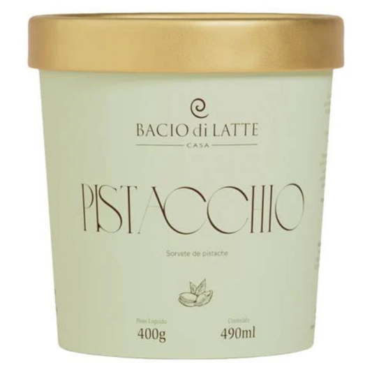 Sorvete Bacio di Latte Pistache Pote 490ml