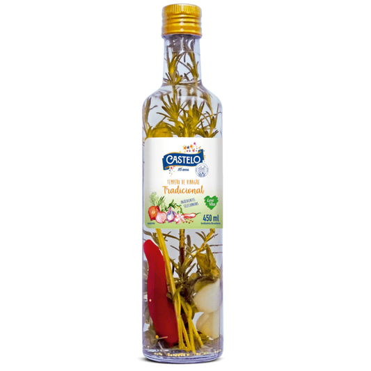 Tempero de Vinagre Tradicional Castelo Leve Vita 450ml