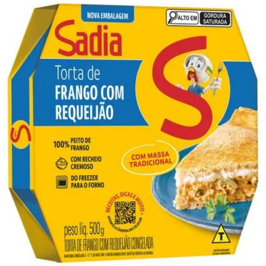 Torta Frango e Requeijão Sadia 500g