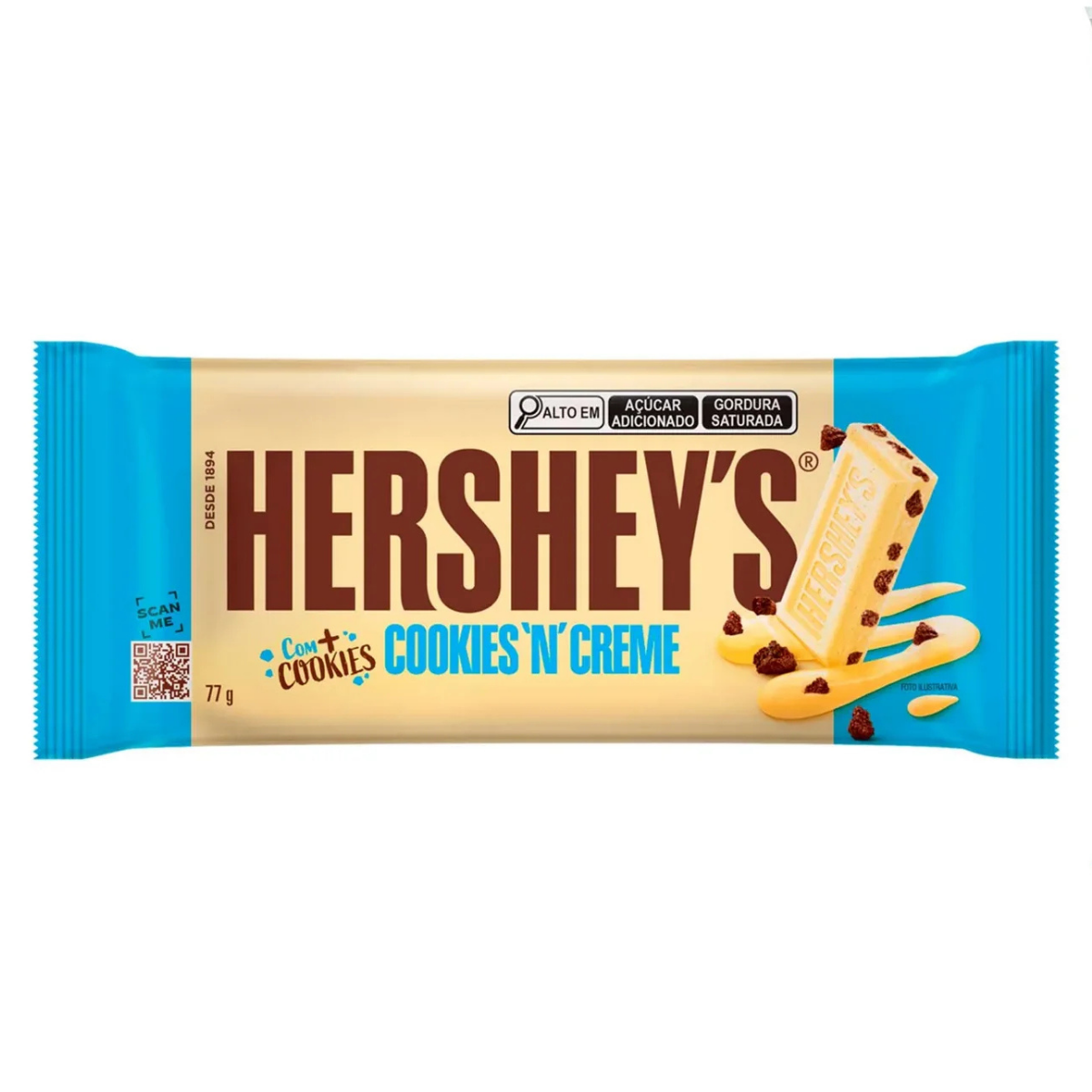 Barra Cookies N Creme Hershey's 77g