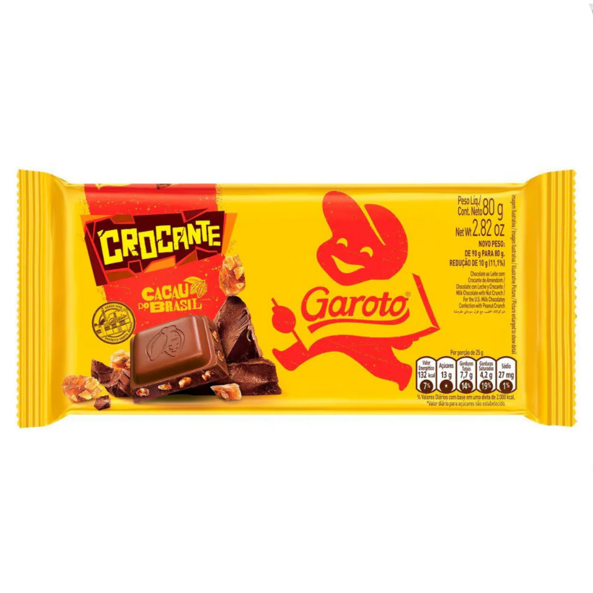 Barra Crocante Garoto 80g