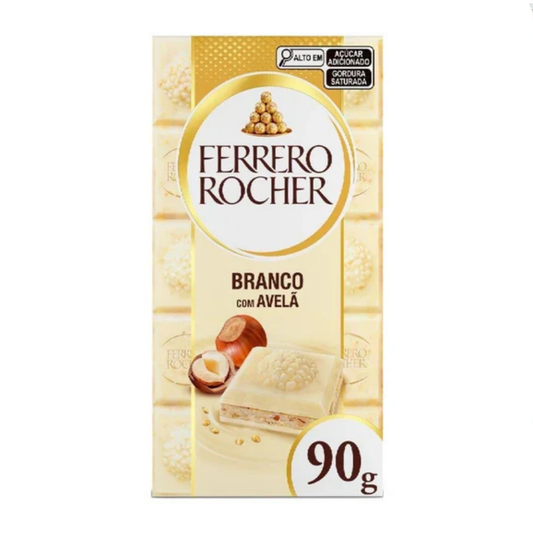 Barra Ferrero Rocher Branco com Avelã 90g