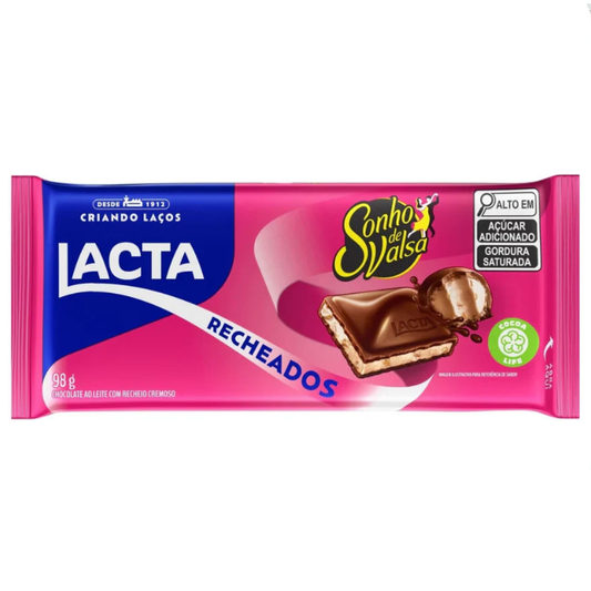 Barra Lacta Com Recheio Sonho de Valsa 98g