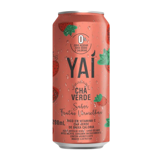 Chá Verde de Frutas Vermelhas Yai Lata 290ml