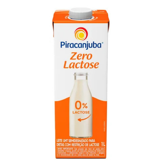 Leite Desnatado Zero Lactose Piracanjuba 1L