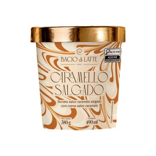 Sorvete Gelato Bacio di Latte Caramelo Salgado 490ml
