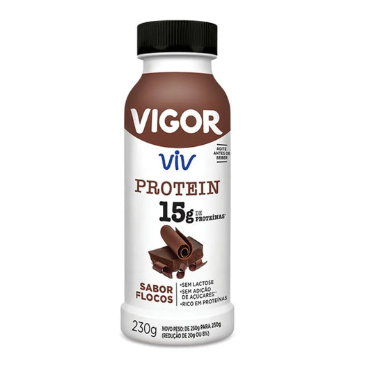 Iogurte Líquido Protein Flocos Vigor Viv 230g