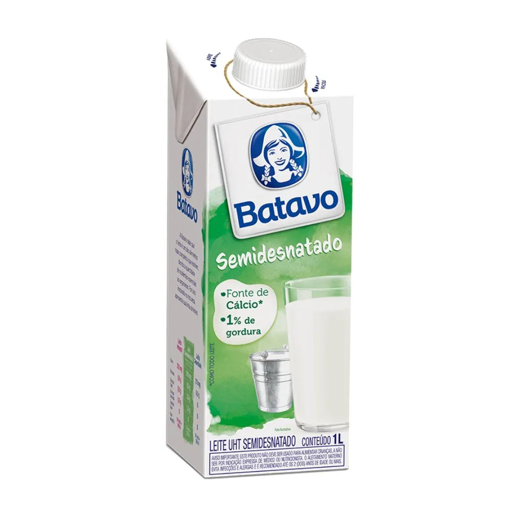 Leite Semidesnatado Longa Vida Batavo 1L