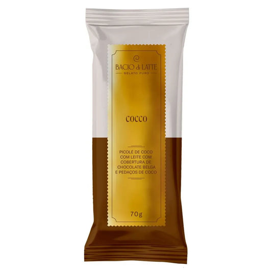 Picolé Bacio Di Latte Com Cobertura Baccio Di Latte 70g