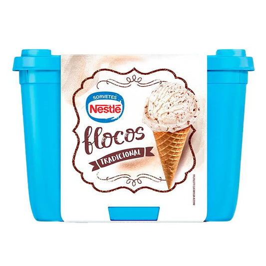 Sorvete Flocos Pote Nestlé 1,5L